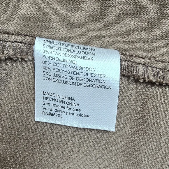 Nori Vintage Y2K Brown/Beige Corduroy Hoodie/Zip Up Blazer Size 1 Buttons - Picture 10 of 13